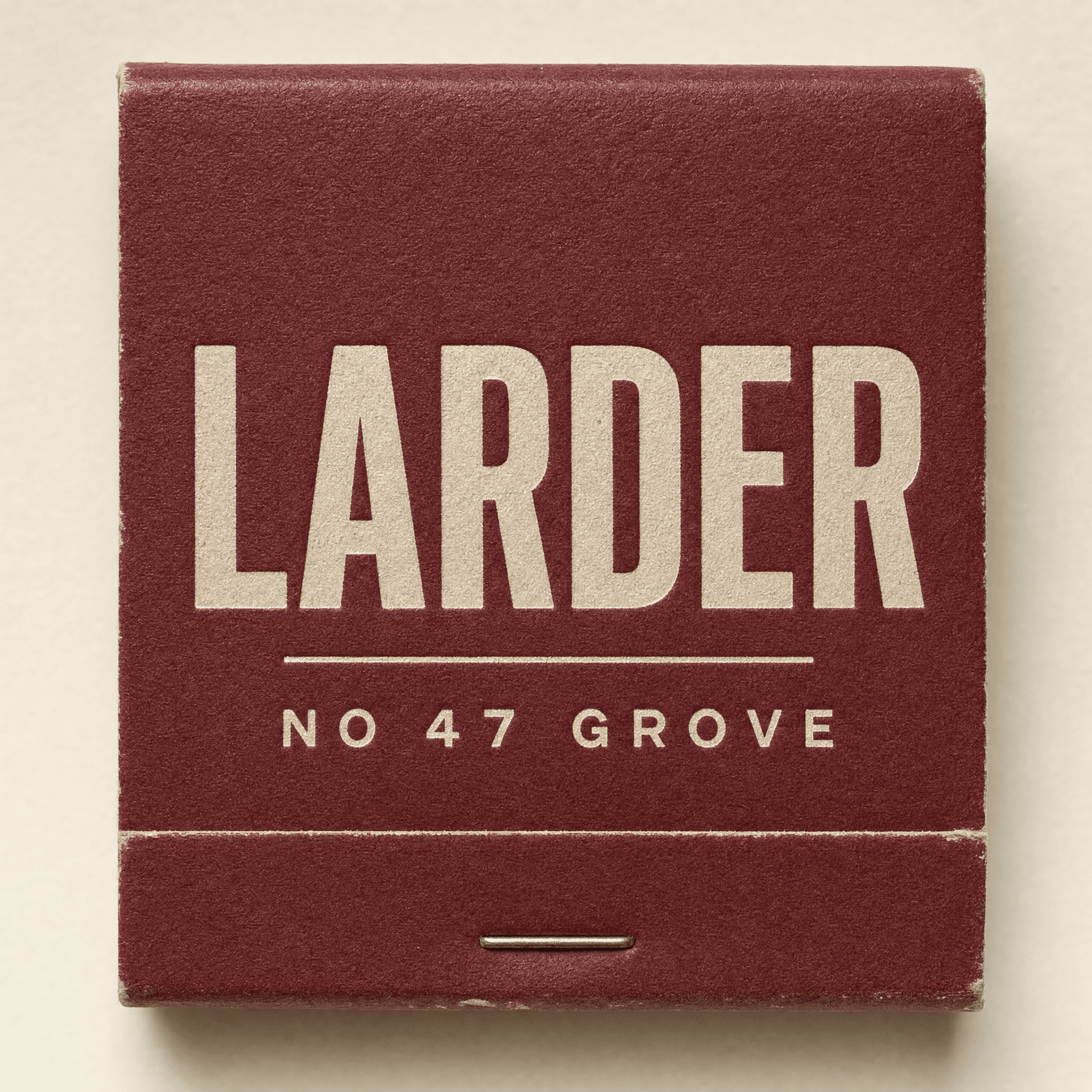 Larder matchbook