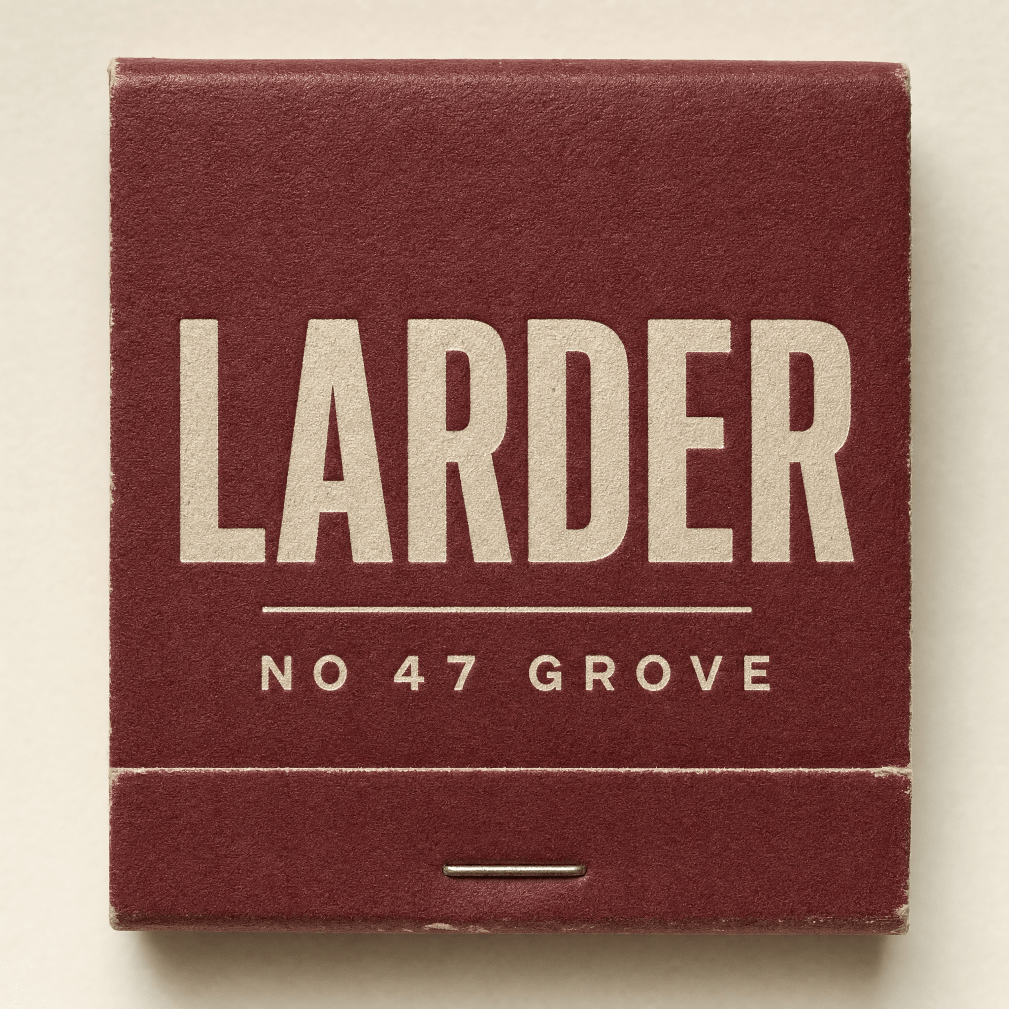 Larder matchbook